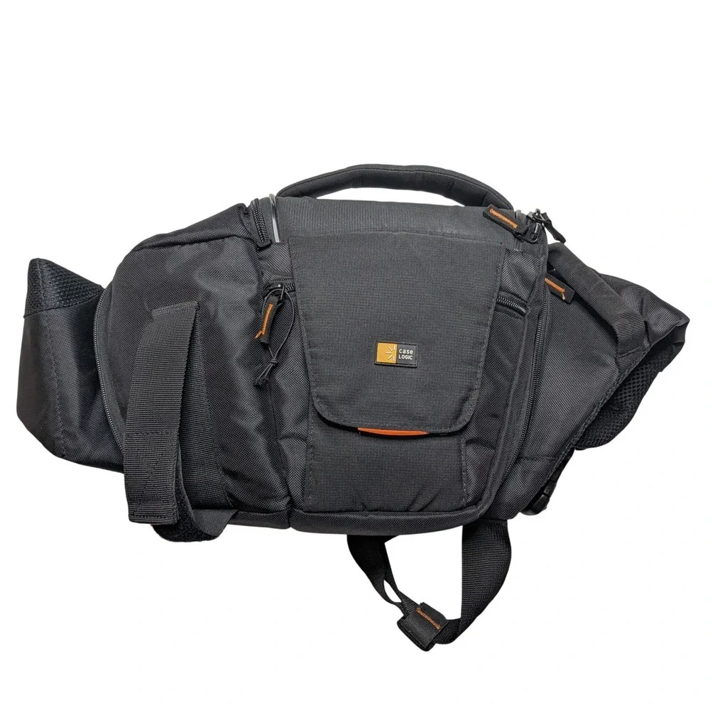 Case Logic 120.581 DSLR Camera Sling Bag SLR Suspension Black Orange EUC